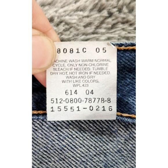 VTG Y2K Levi's 550 Relaxed Fit Tapered Leg High Rise Mom Jeans Sz 14 MIS L - Picture 6 of 12